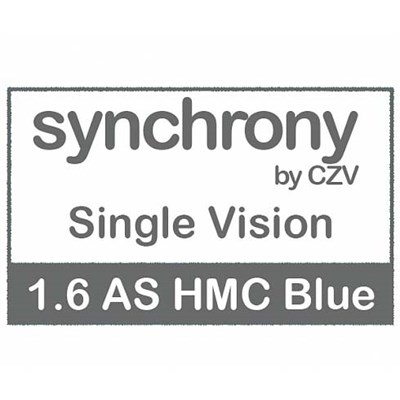Очковые линзы 1.6 AS Synchrony Single Vision HMC Blue - фото 4069419