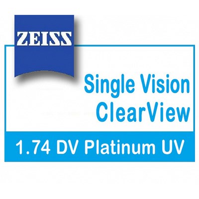 Очковые линзы 1.74 Zeiss Single Vision ClearView DuraVision Platinum UV - фото 4072132